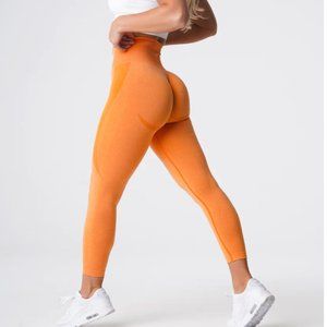 NVGTN Sunset Orange Contour Seamless Leggings